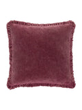 Yard Burnt Red Bertie Washed Cotton Velvet Cushion