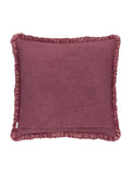 Yard Burnt Red Bertie Washed Cotton Velvet Cushion