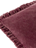 Yard Burnt Red Bertie Washed Cotton Velvet Cushion