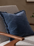 Yard Ink Bertie Washed Cotton Velvet Cushion