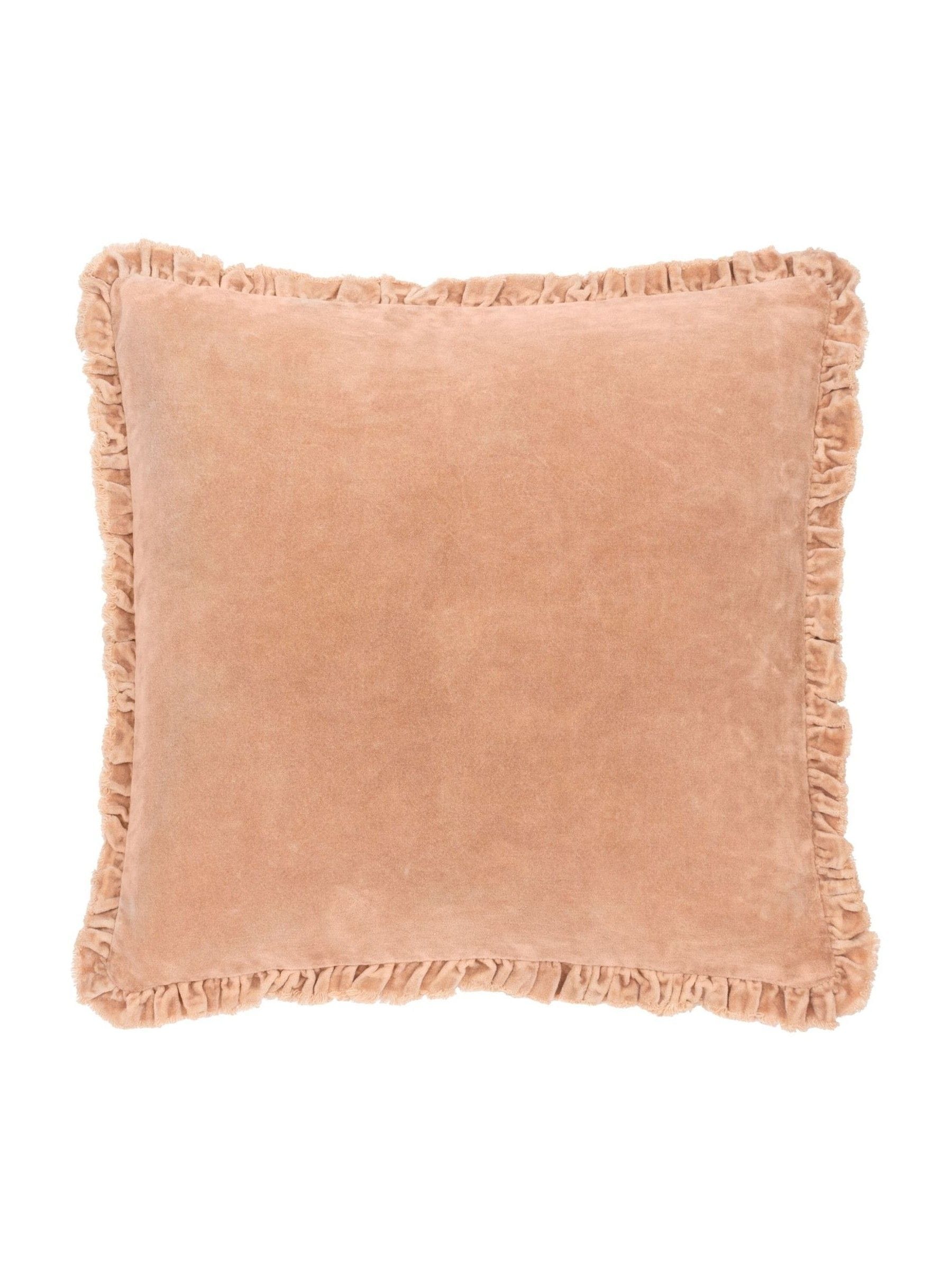 Yard Cashew Bertie Washed Cotton Velvet Cushion
