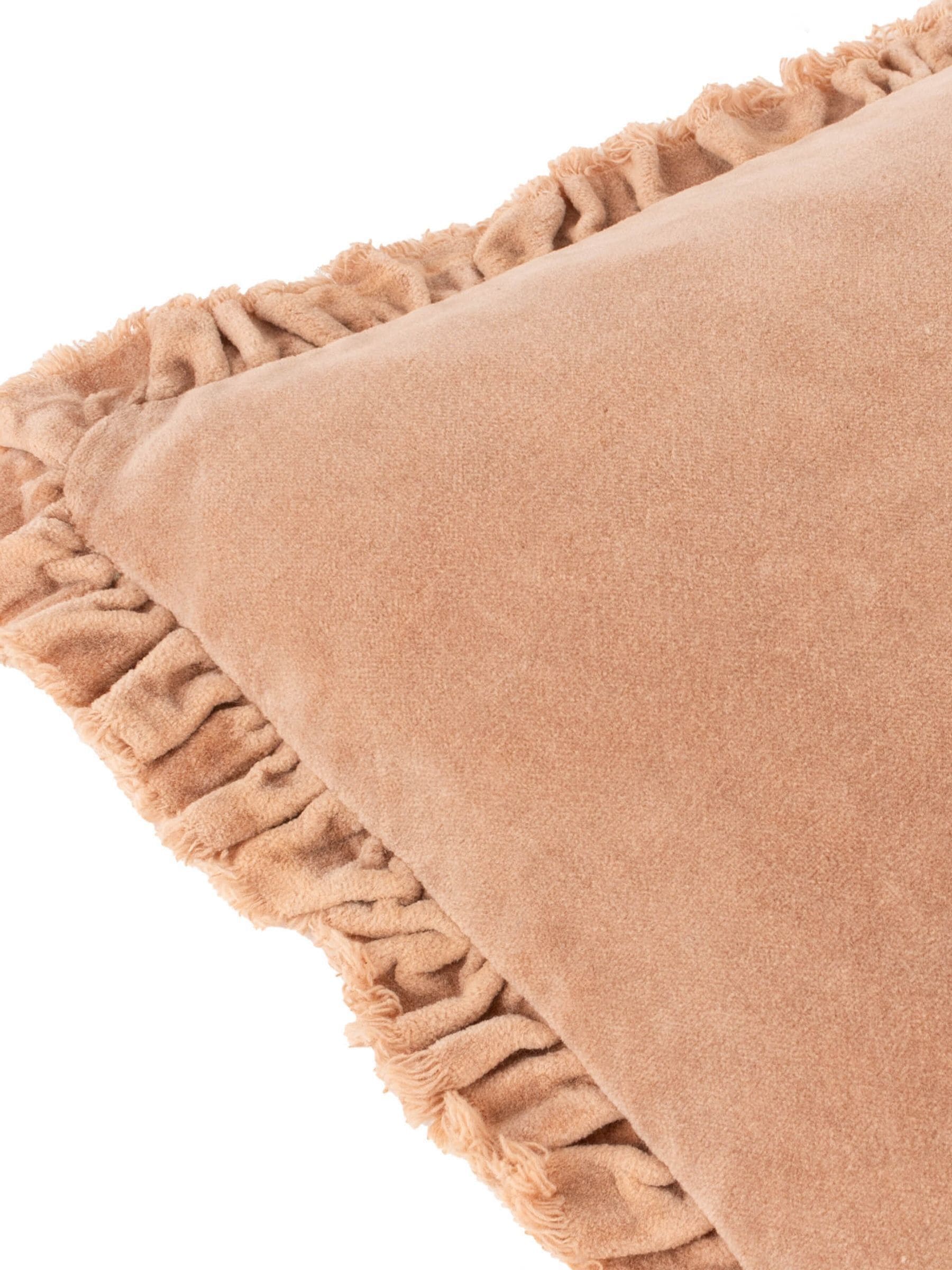 Yard Cashew Bertie Washed Cotton Velvet Cushion