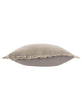 Yard Taupe Bertie Washed Cotton Velvet Cushion