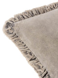 Yard Taupe Bertie Washed Cotton Velvet Cushion