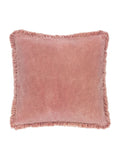 Yard Rosewood Pink Bertie Washed Cotton Velvet Cushion