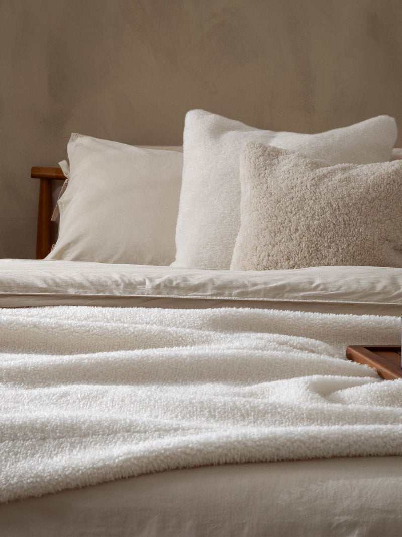 Yard Natural Olann Faux Shearling Cushion