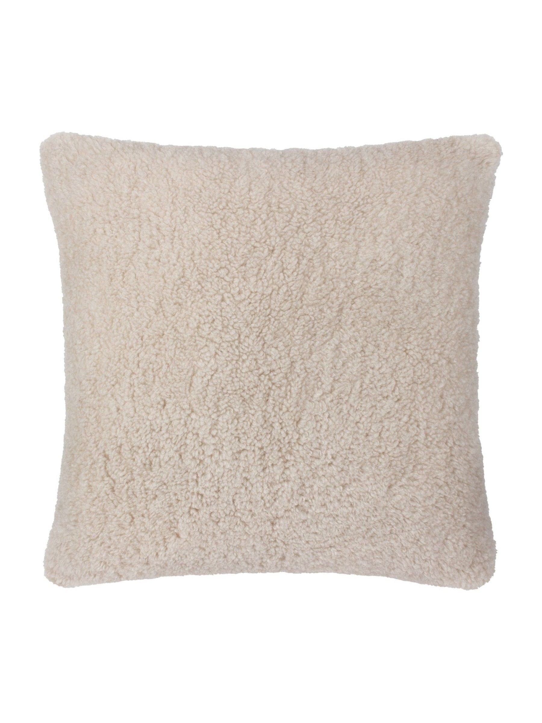 Yard Natural Olann Faux Shearling Cushion