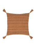Yard Stone Larch woven tasselled cushion 45cm, imported from the UK