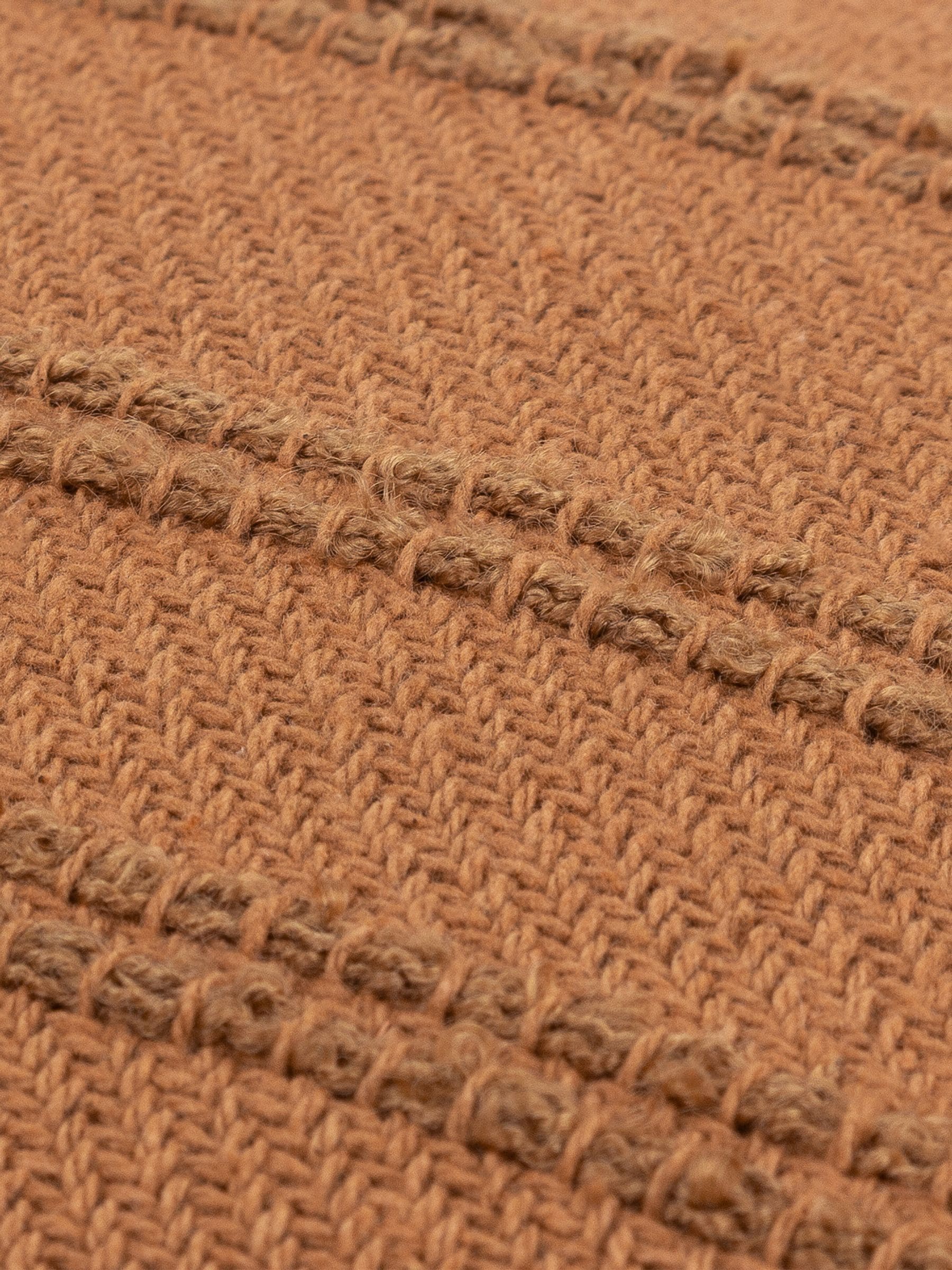 Yard Stone Larch woven tasselled cushion 45cm, imported from the UK