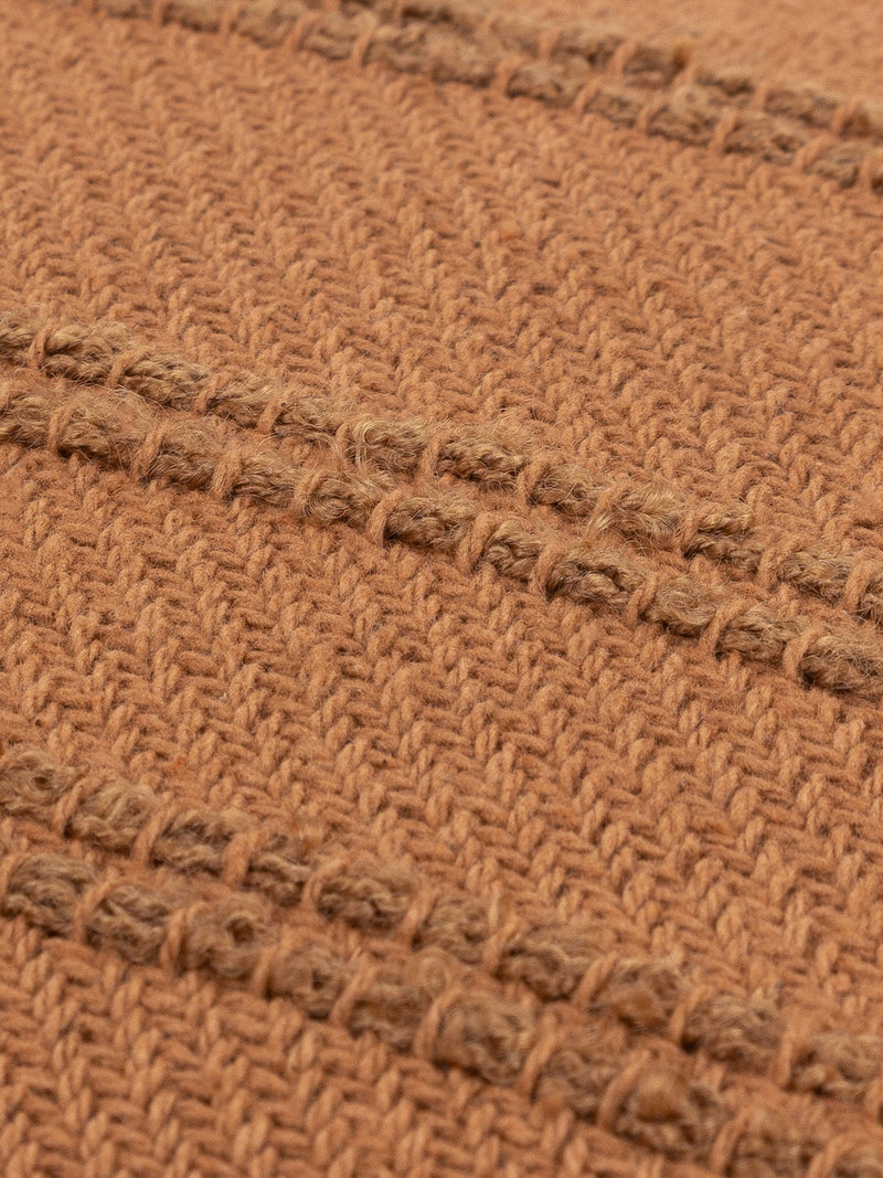 Yard Stone Larch woven tasselled cushion 45cm, imported from the UK
