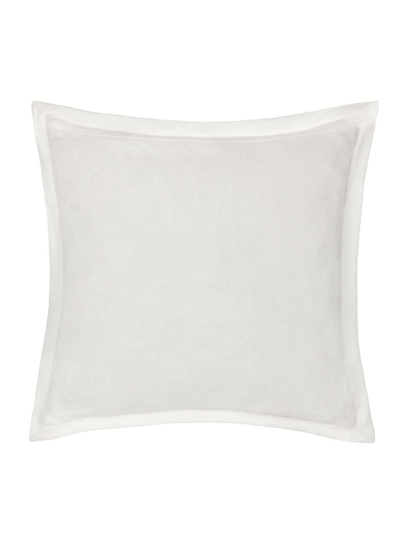 Paoletti green Christmas cushion with Let It Snow embroidery - British product