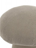 Wylder taupe corduroy mushroom velvet doorstop 23x24x23cm (British brand)
