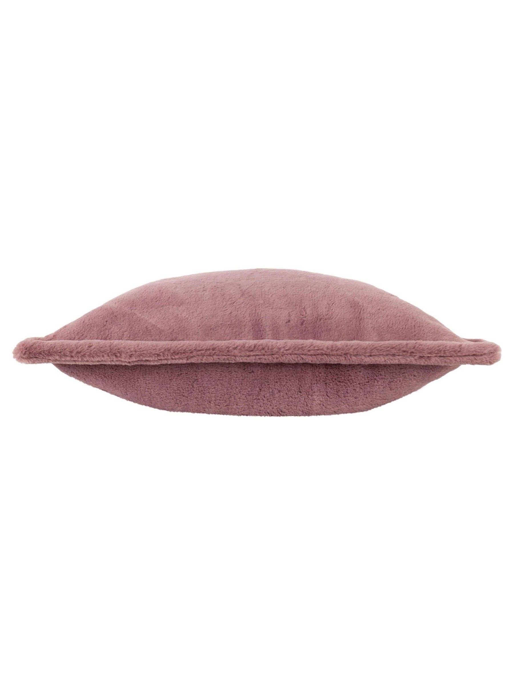 Furn faux fur cushion mulberry pink 45cm, imported from the UK