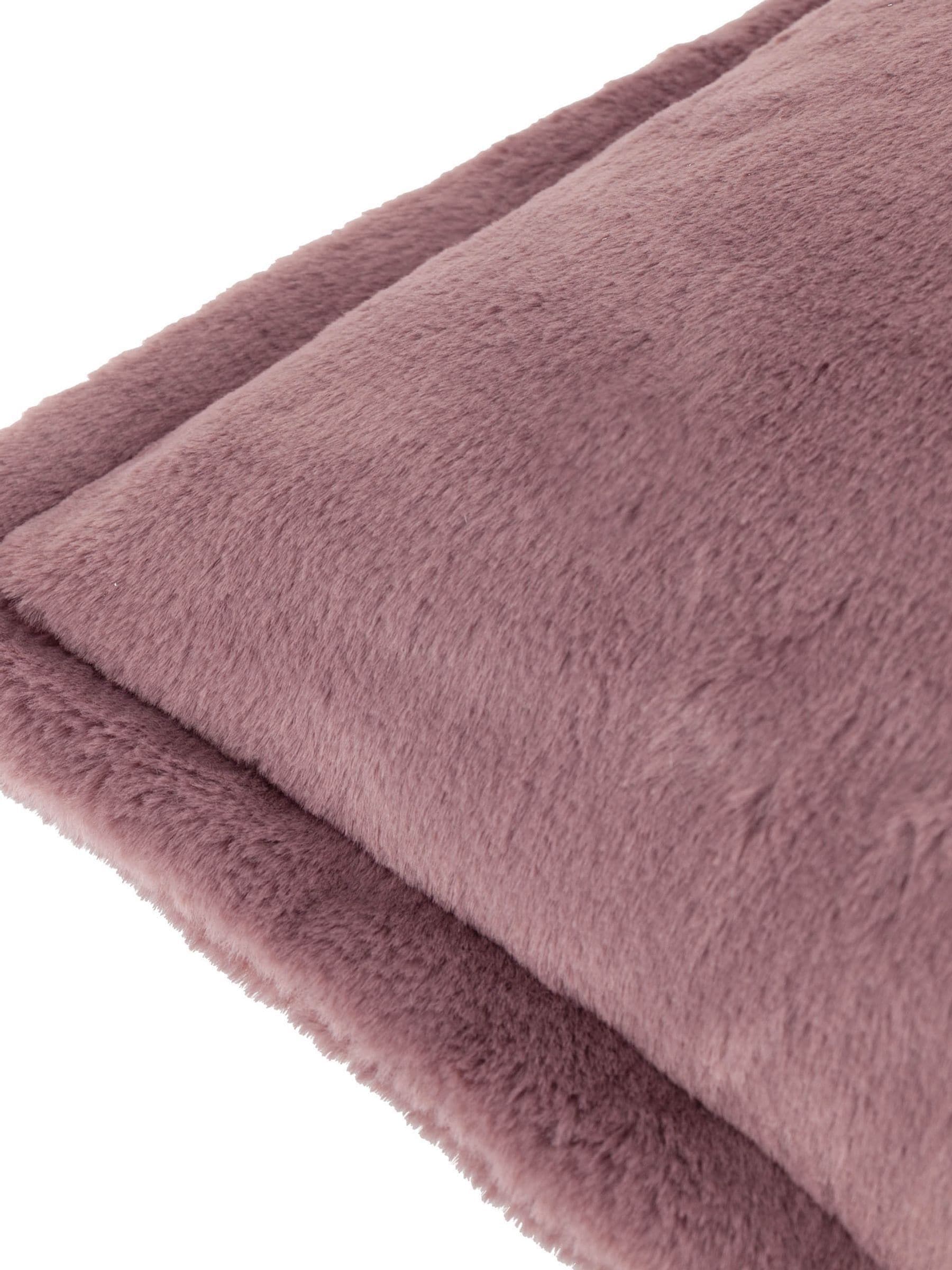 Furn faux fur cushion mulberry pink 45cm, imported from the UK