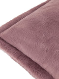 Furn faux fur cushion mulberry pink 45cm, imported from the UK