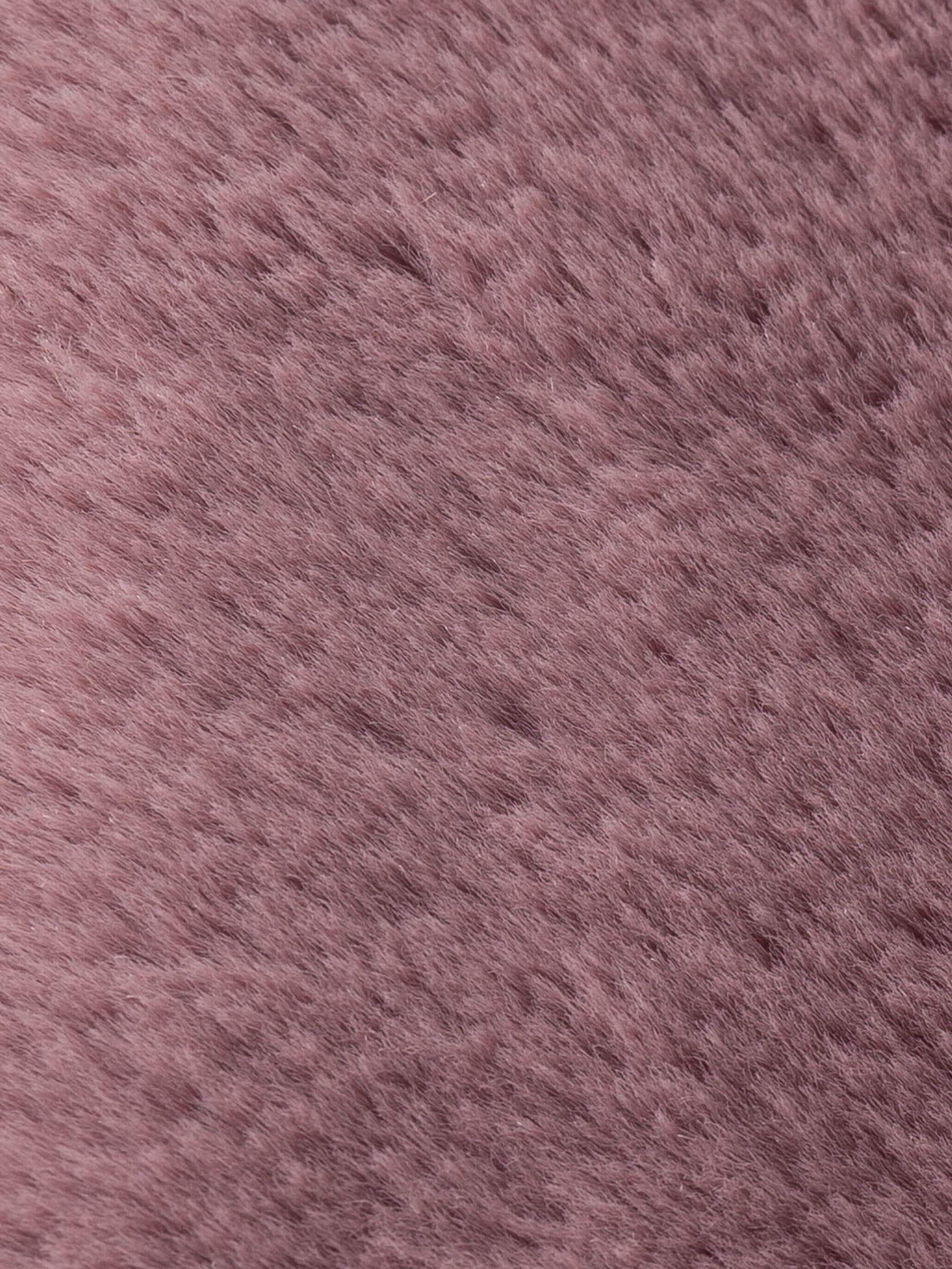 Furn faux fur cushion mulberry pink 45cm, imported from the UK