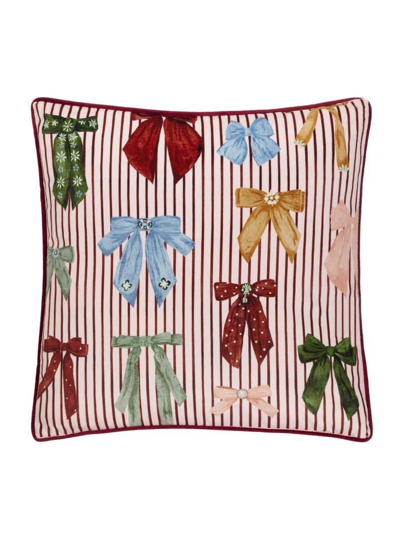 Furn Noortje Bows cushion pink 45cm, UK version