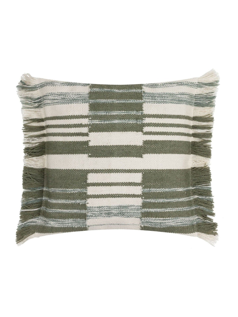 Yard Sage Torode woven fringed cushion 45cm - British product