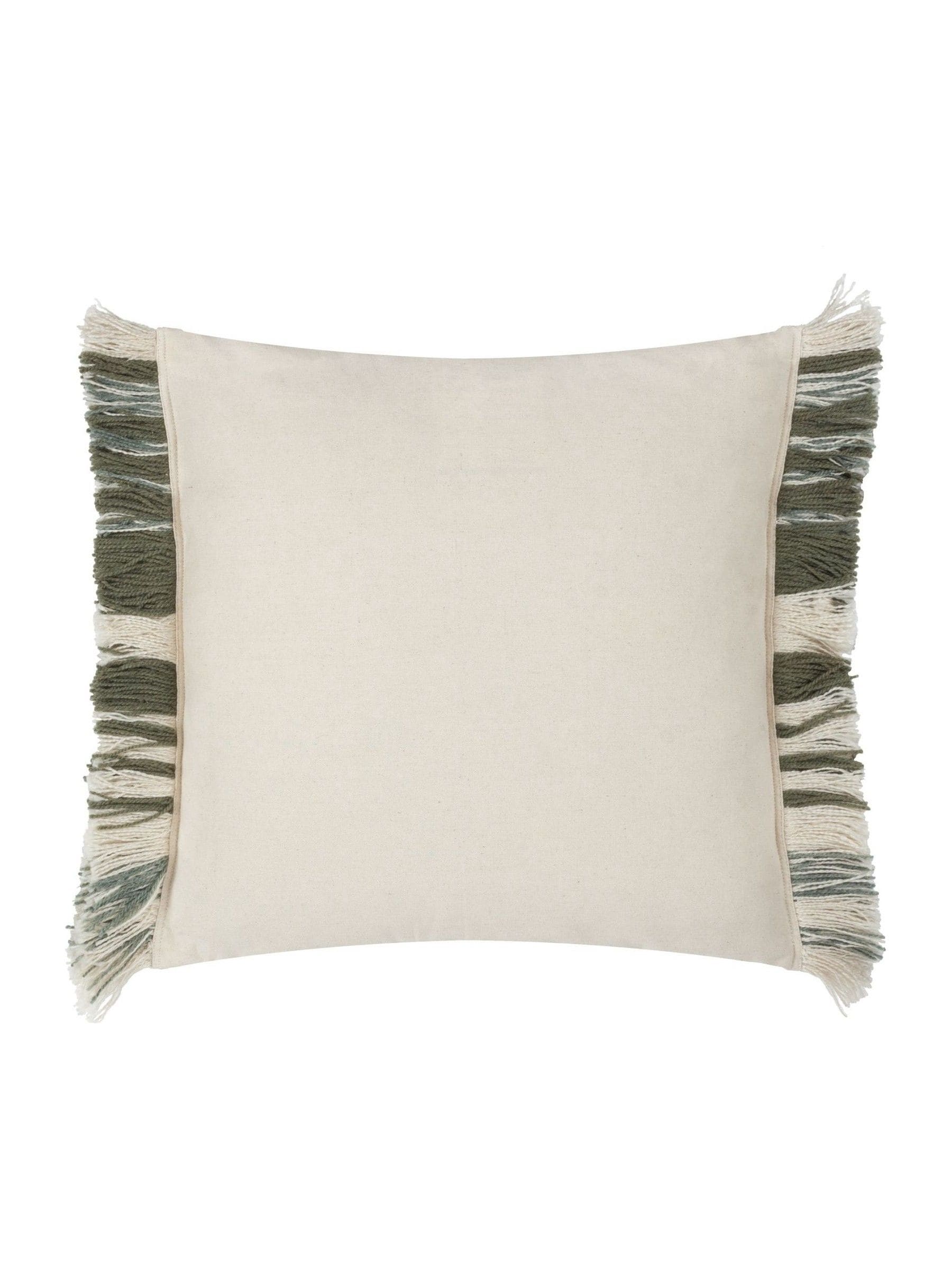 Yard Sage Torode woven fringed cushion 45cm - British product