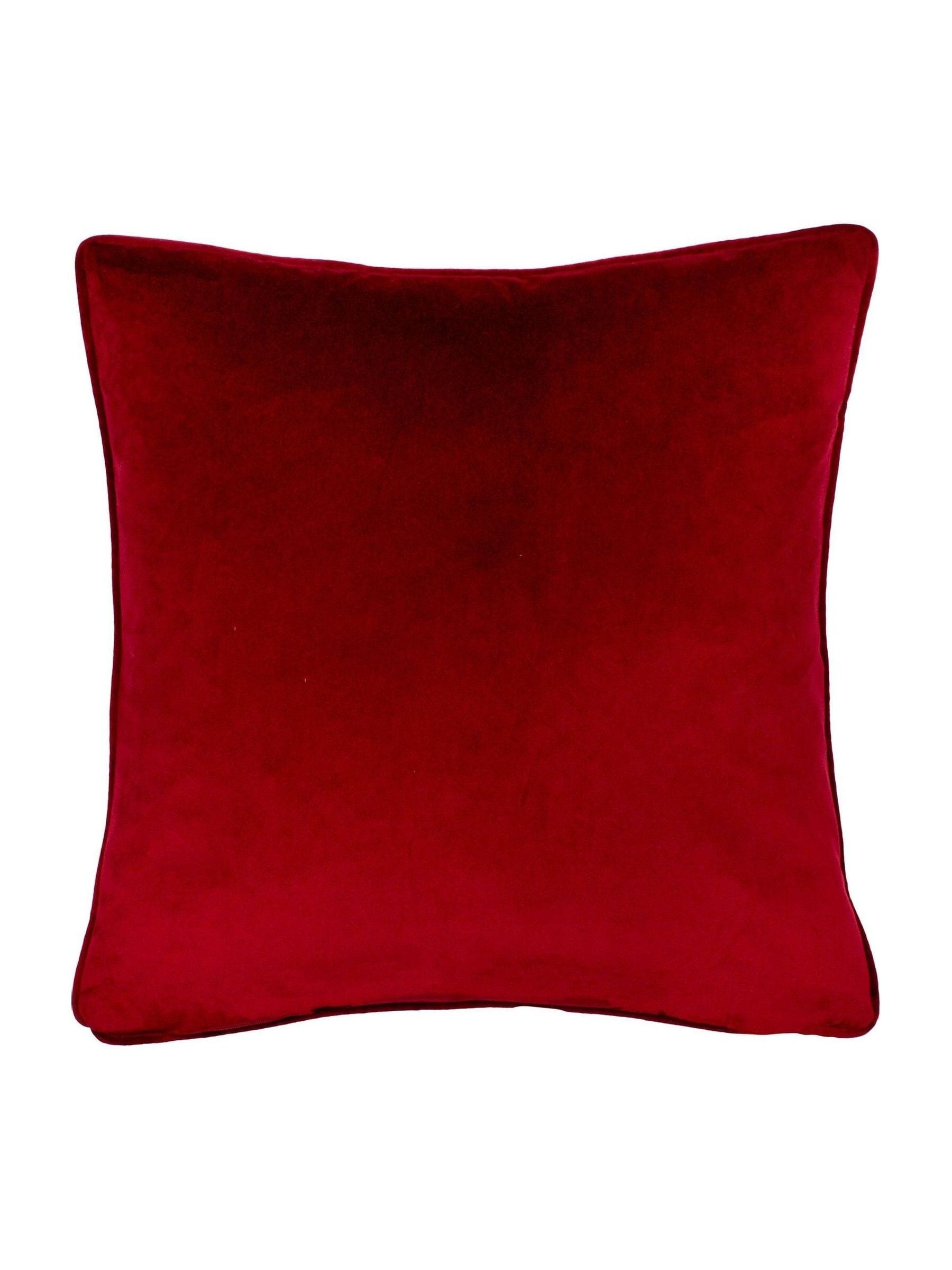 Evans Lichfield multicolour Christmas vintage Santa piped cushion - British product