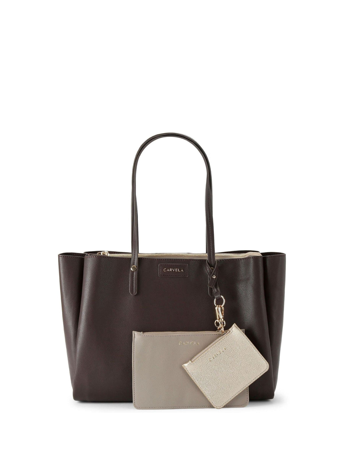 Carvela brown Freya triple compartment tote bag, UK version