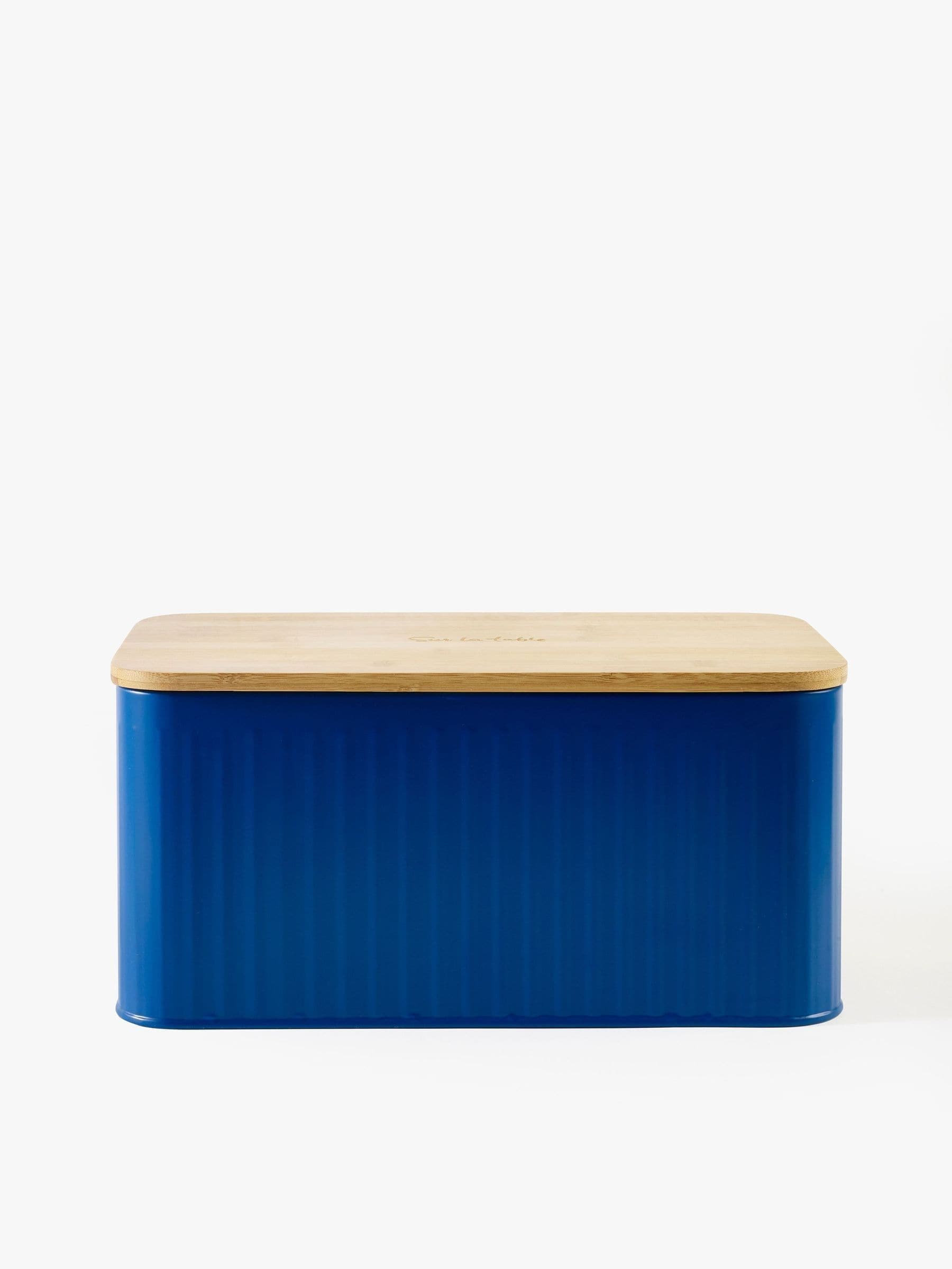 Sur La Table Blue Colour Me Happy Blue Bread Bin