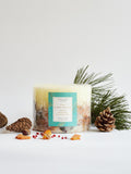 Large Pine and Pink Pepper Scented Botanical Candle