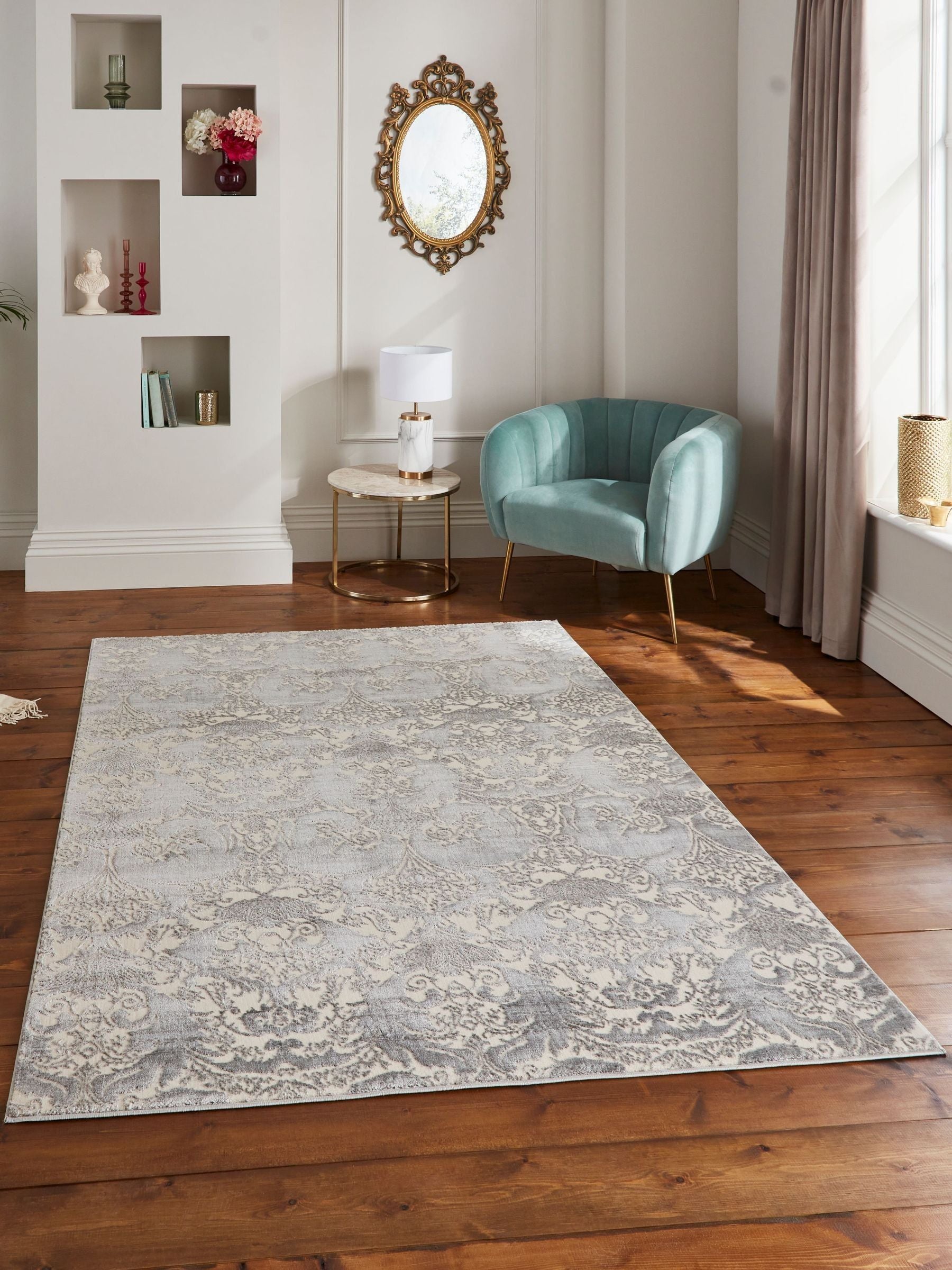 Laurence Llewelyn-Bowen grey imperial rug, UK version