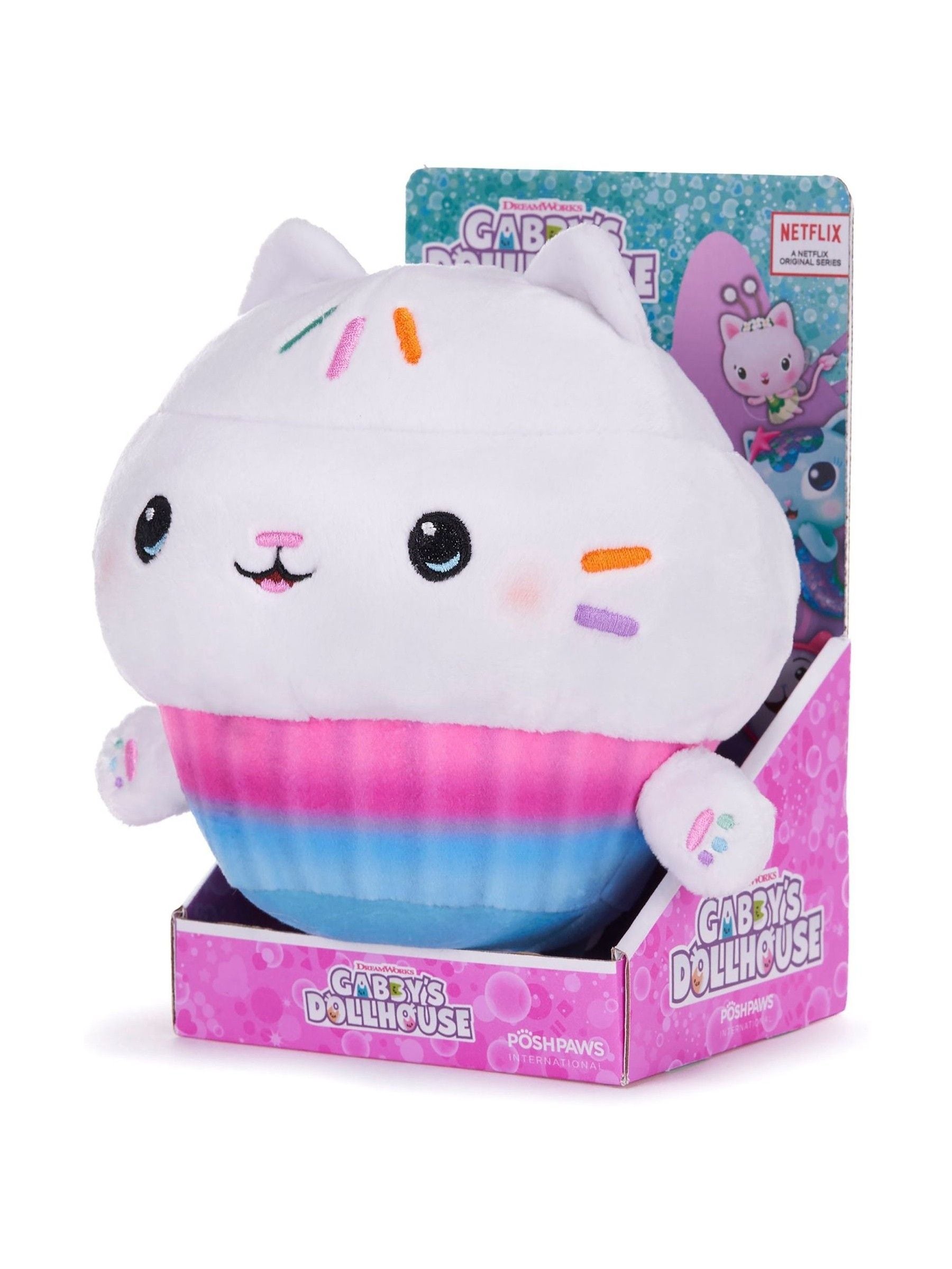 Gabby's Dollhouse Cakey Cat soft toy 10 inch, imported from the UK