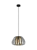 Eglo black caged pendant light 110cm, imported from the UK