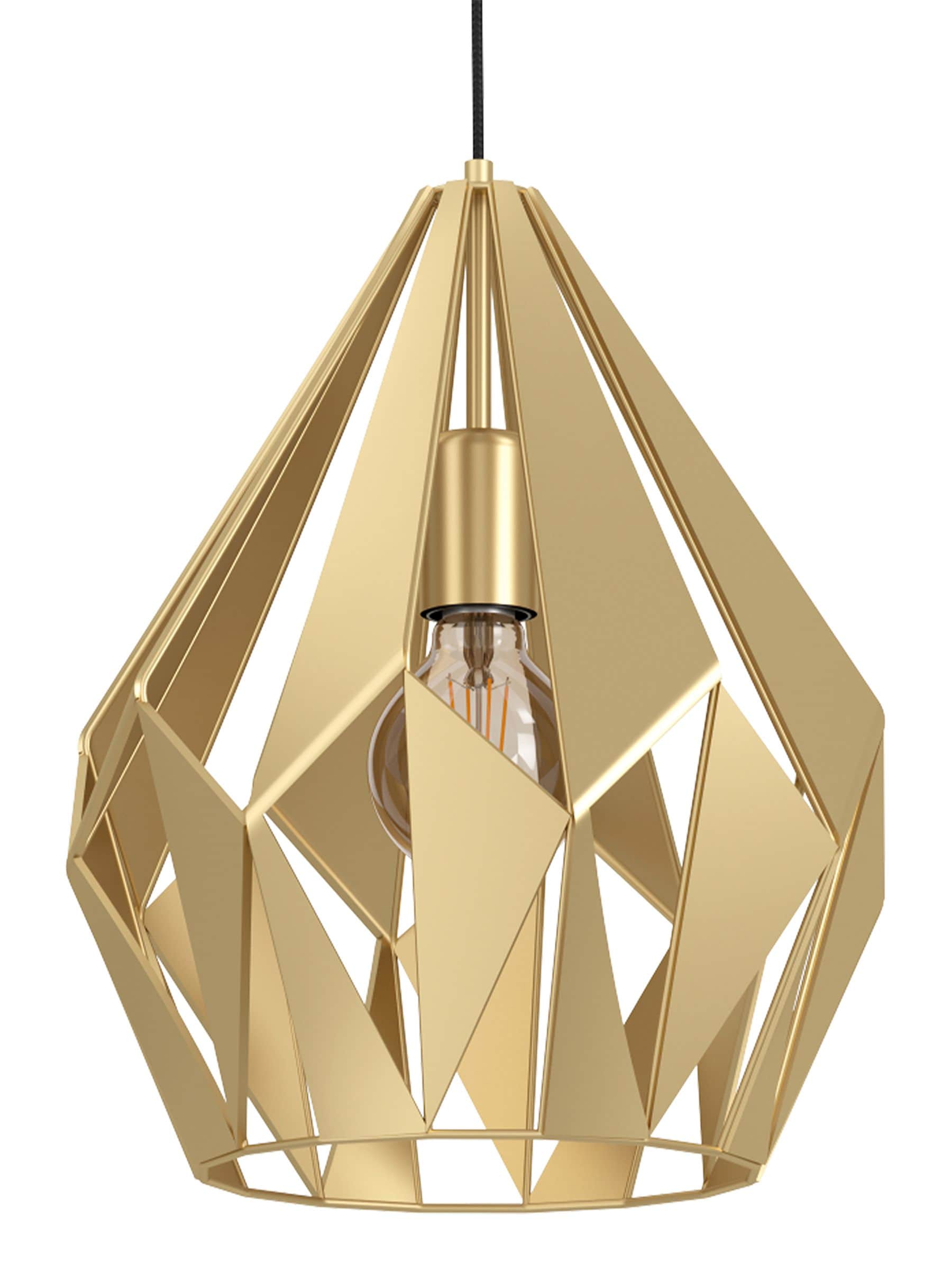 Eglo Gold Carlton pendant ceiling light 31cm (British brand)