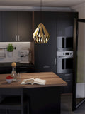 Eglo Gold Carlton pendant ceiling light 31cm (British brand)