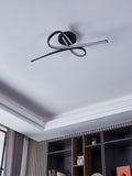 Eglo Selvina 1 black LED flush ceiling light, imported from the UK