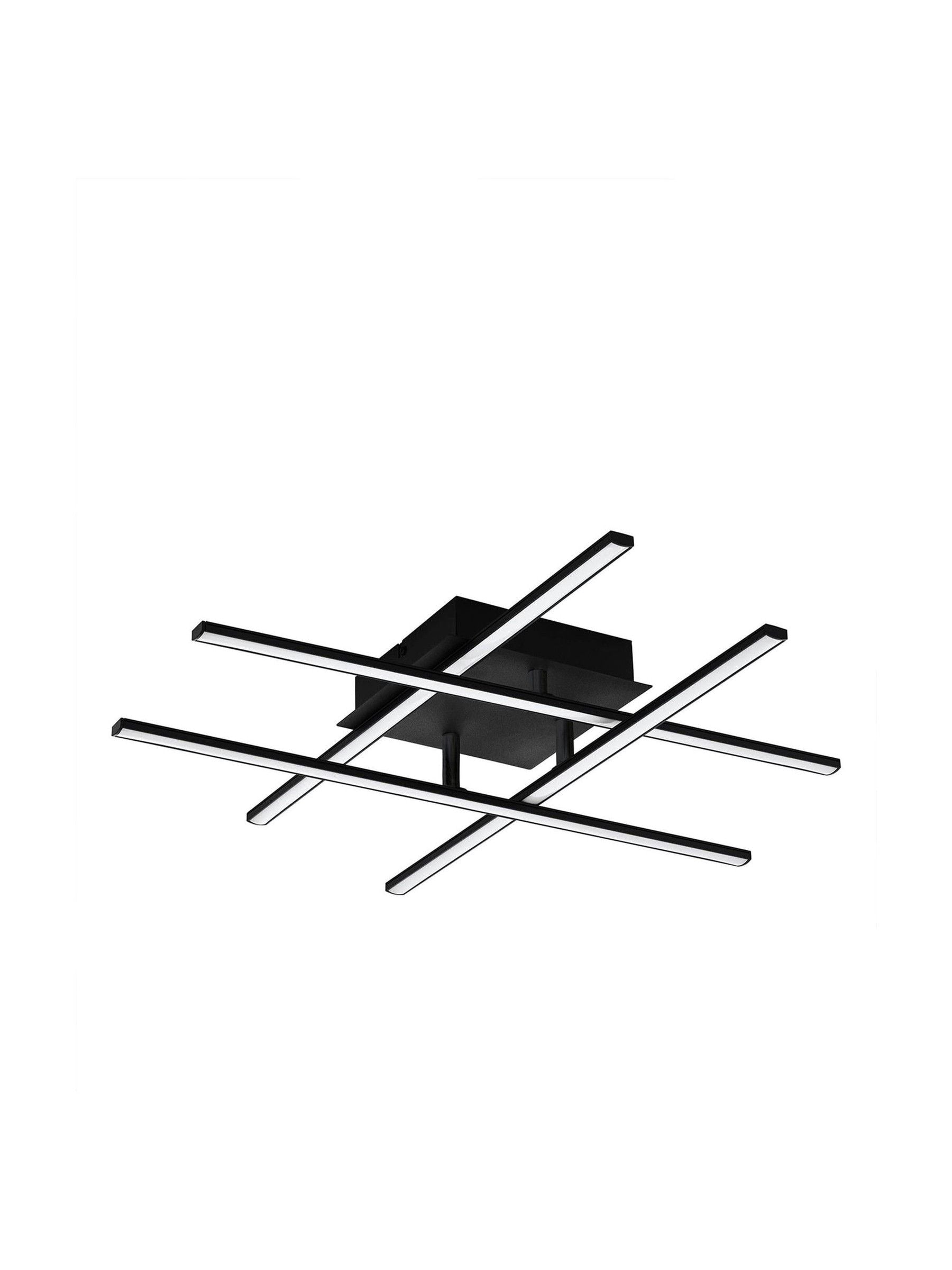 Eglo Black Lasana 3 LED flush ceiling light, imported from the UK