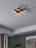 Eglo Black Lasana 3 LED flush ceiling light, imported from the UK
