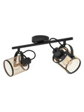 Eglo Black Dellow lattice style spotlight (British brand)