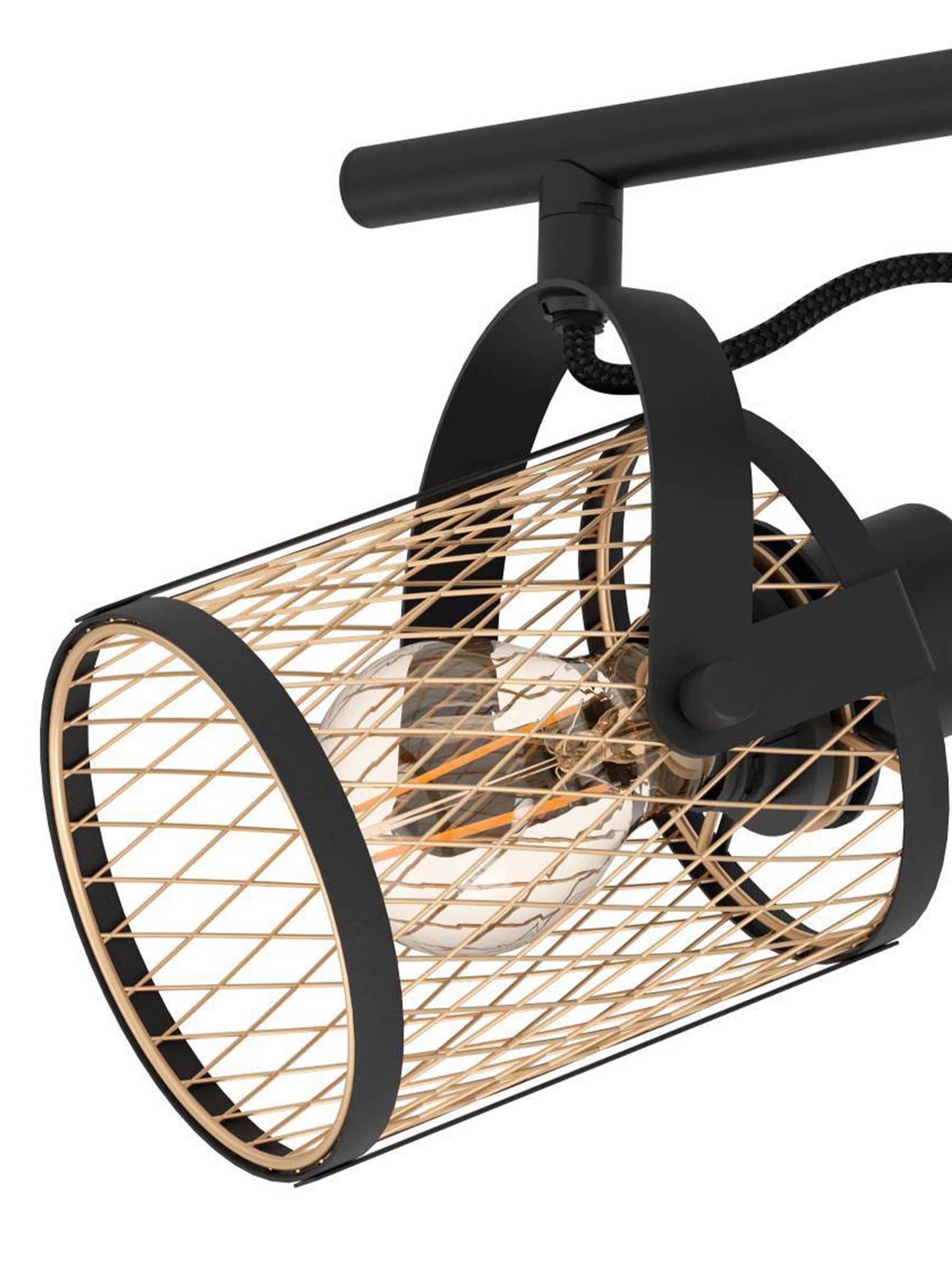 Eglo Black Dellow lattice style spotlight (British brand)