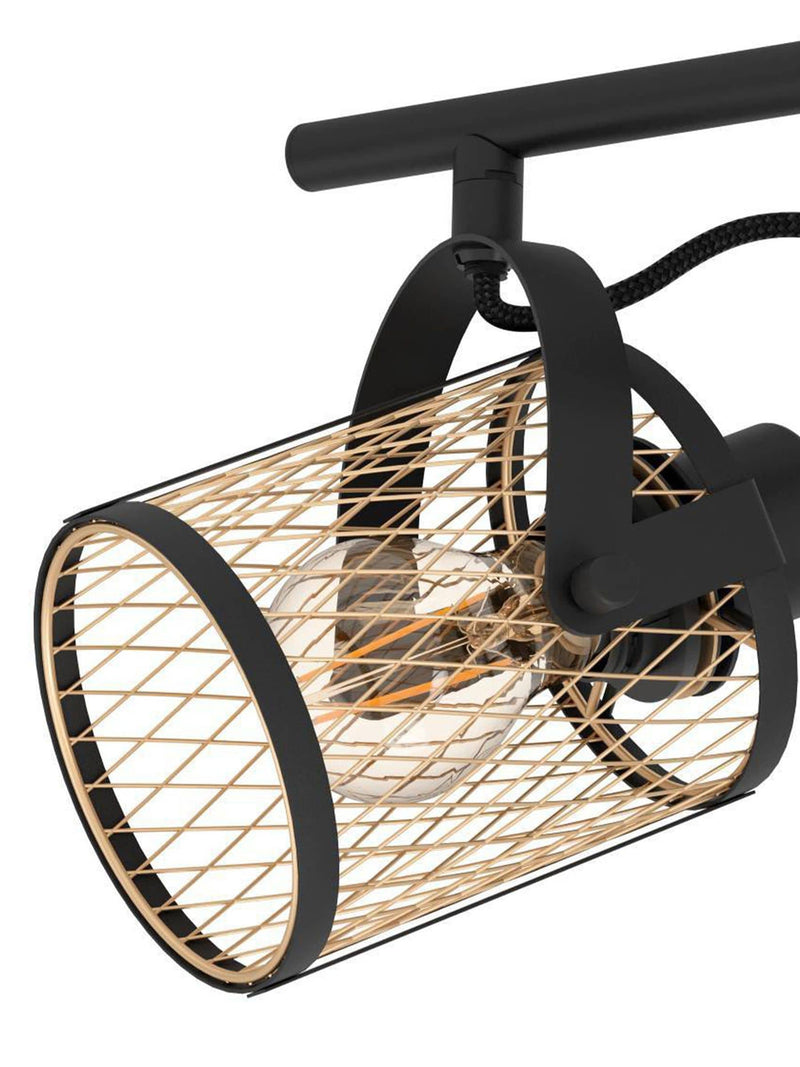 Eglo Black Dellow lattice style spotlight (British brand)