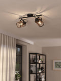 Eglo Black Dellow lattice style spotlight (British brand)