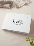 No Ordinary Gift Moon & Stars personalised wedding guest book - British product