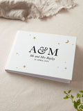 No Ordinary Gift Moon & Stars personalised wedding guest book - British product