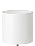 Eglo white ceramic table lamp with fabric shade, imported from the UK