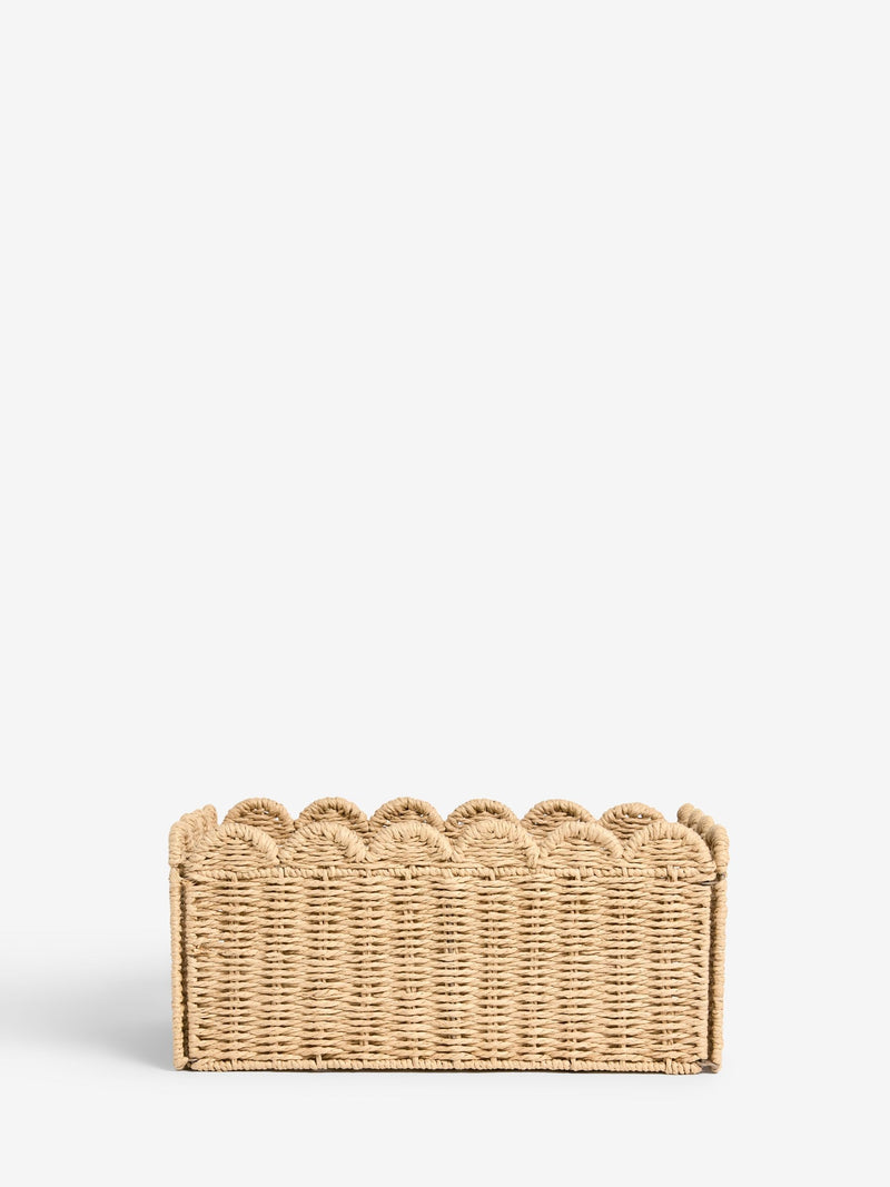 Jojo Maman Bébé natural scallop storage basket, UK version
