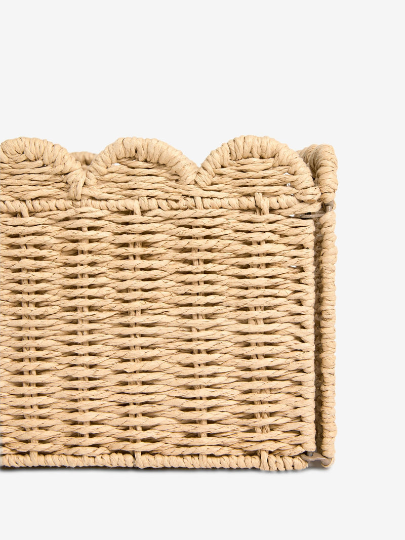 Jojo Maman Bébé natural scallop storage basket, UK version