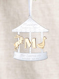 No Ordinary Gift personalised metallic mirror carousel decoration baby details, UK version