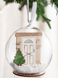 No Ordinary Gift personalised Christmas bauble layered front door 10x10cm - British product
