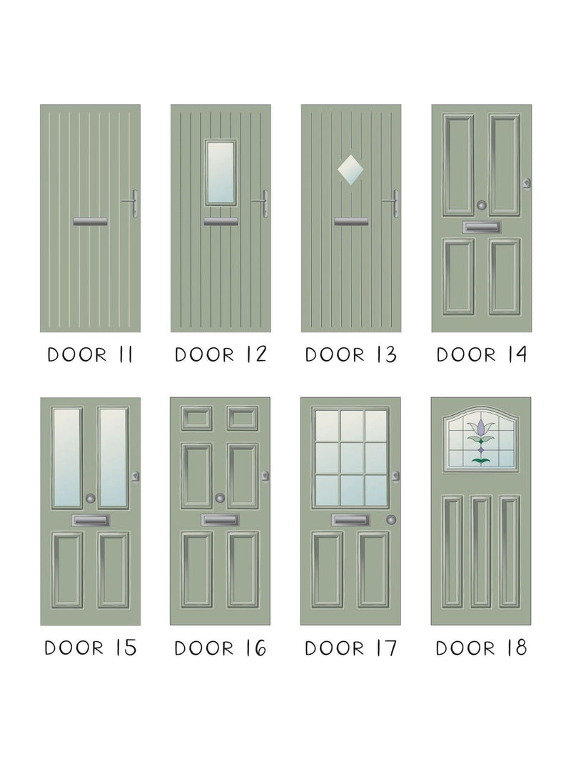 No Ordinary Gift layered wooden front door Christmas decoration 7x9.5cm, UK version