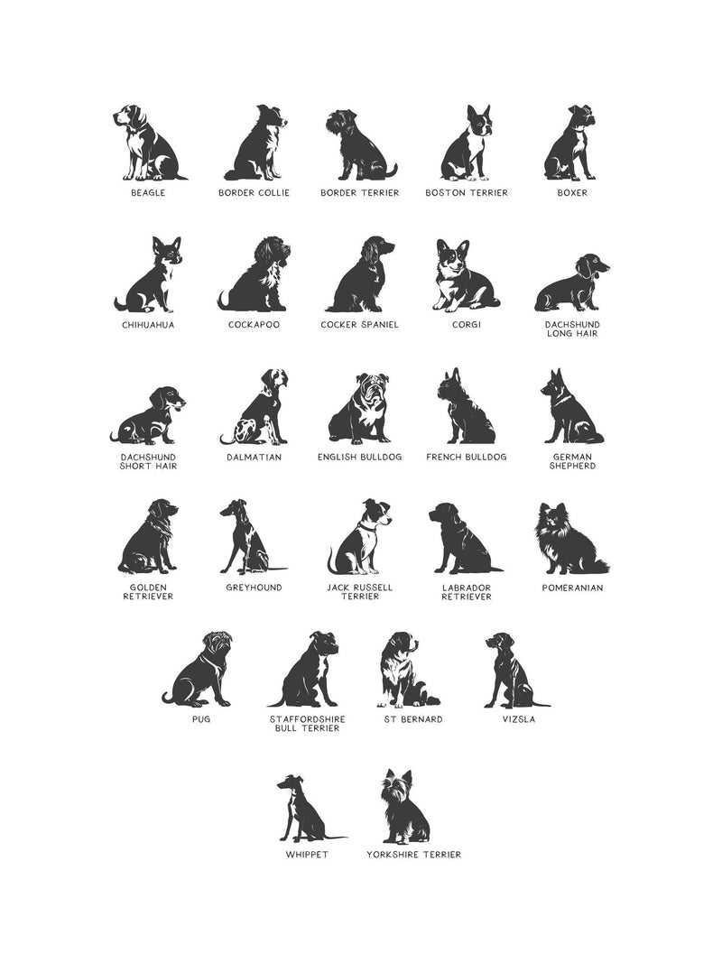 Personalised pet silhouette Christmas decoration No Ordinary Gift, imported from the UK