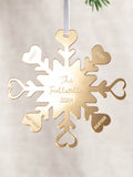 No Ordinary Gift personalised snowflake Christmas decoration 9.5 cm, UK version