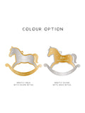 No Ordinary Gift mirror acrylic rocking horse decoration 9.5x7.5cm - British product